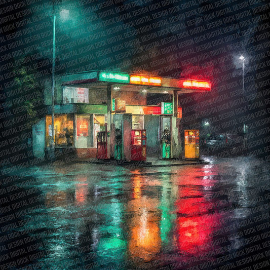 Petrol Night Neon Digital Paper Pack (DDD002983)