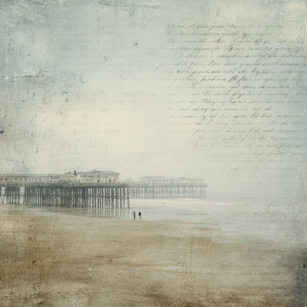 Pier Script Texture Digital Paper Pack (DDD008821)