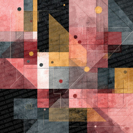 Pink Ochre Klee Digital Paper Pack (DDD007703)
