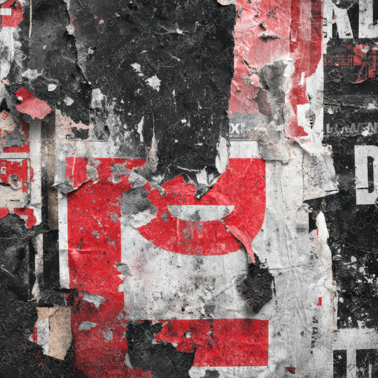 Protest Flyer Wall Digital Paper Pack (DDD008321)