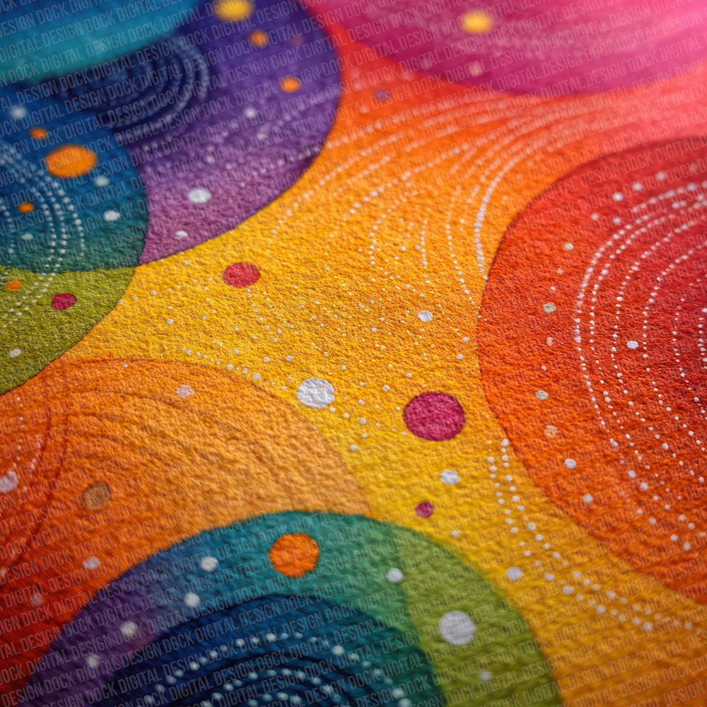 Psychedelic Dots Flow Digital Paper Pack (DDD003087)