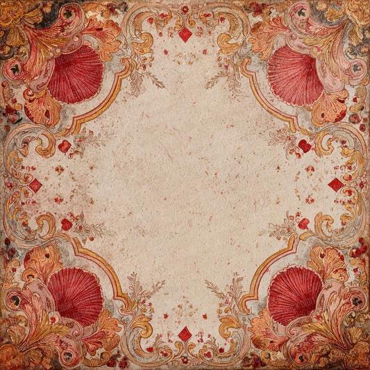 Queen Hearts Background Digital Paper Pack (DDD003109)