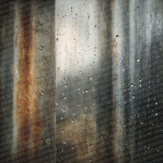 Rain On Metal Digital Paper Pack (DDD003123)