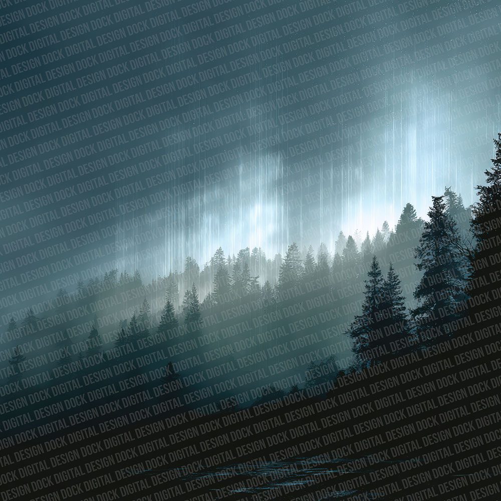 Rain Treeline Mist Digital Paper Pack (DDD003126)