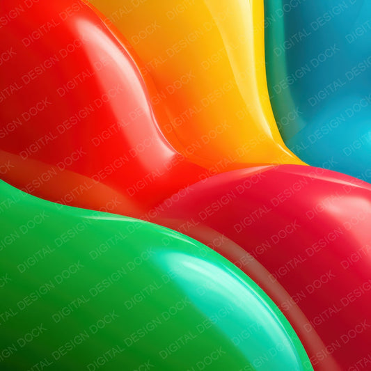 Rainbow Balloon Latex Digital Paper Pack (DDD008378)