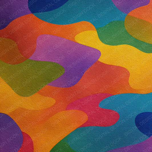 Rainbow Camo Pattern Digital Paper Pack (DDD008379)