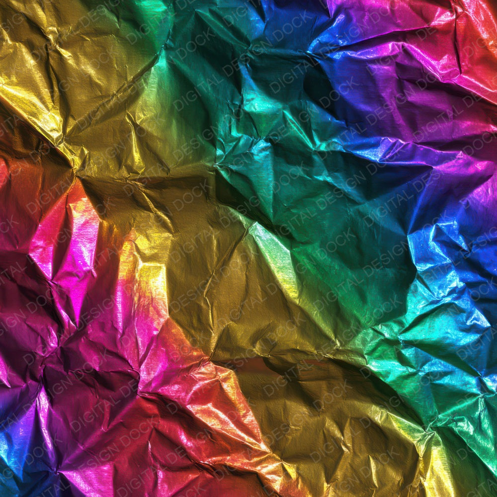 Rainbow Foil Crinkles Digital Paper Pack (DDD008352)