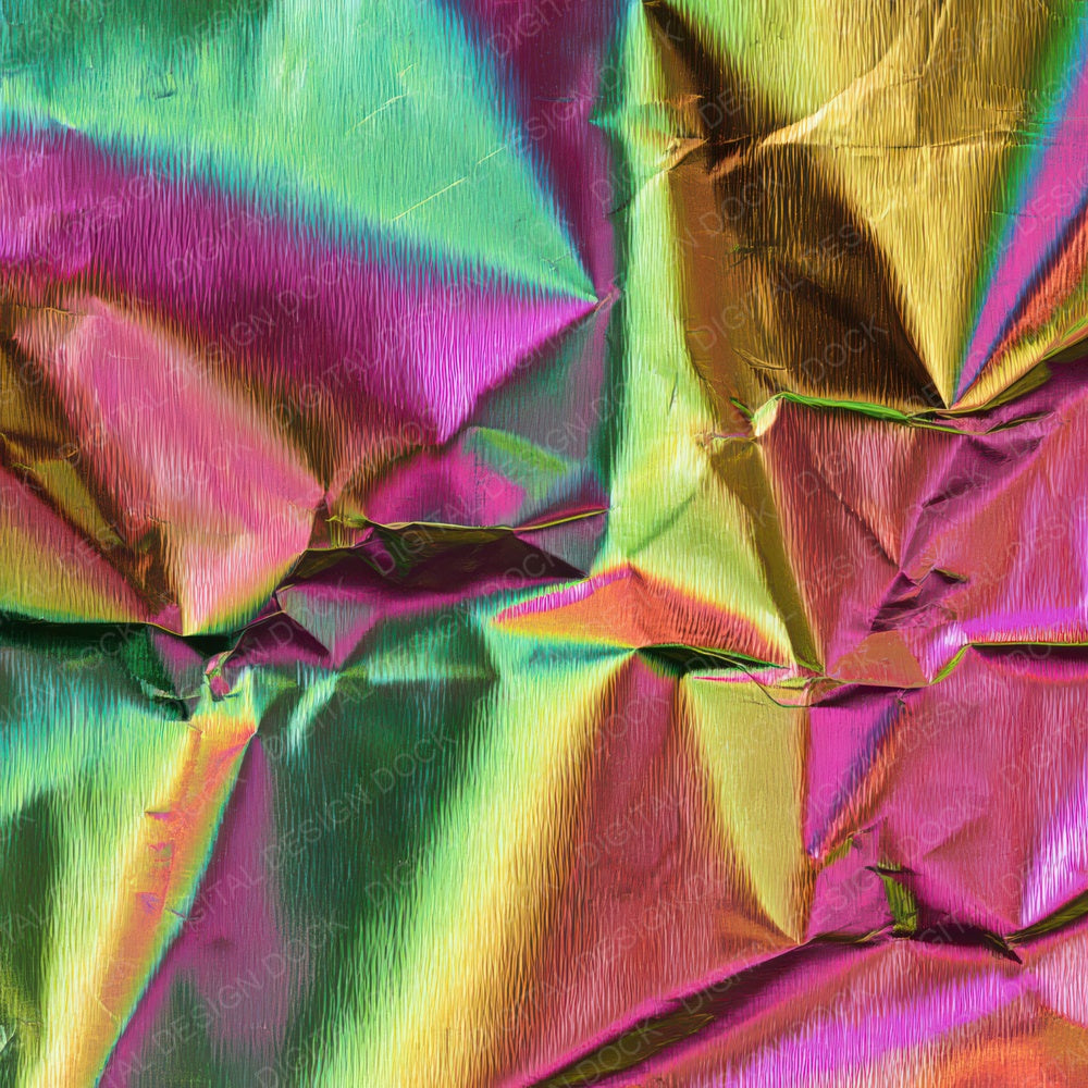 Rainbow Holographic Foil Digital Paper Pack (DDD008355)