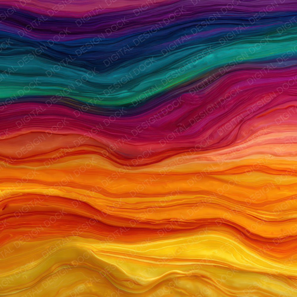 Rainbow Melted Wax Digital Paper Pack (DDD008356)