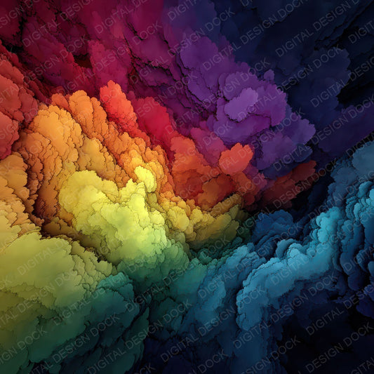 Rainbow Mineral Burst Digital Paper Pack (DDD003148)