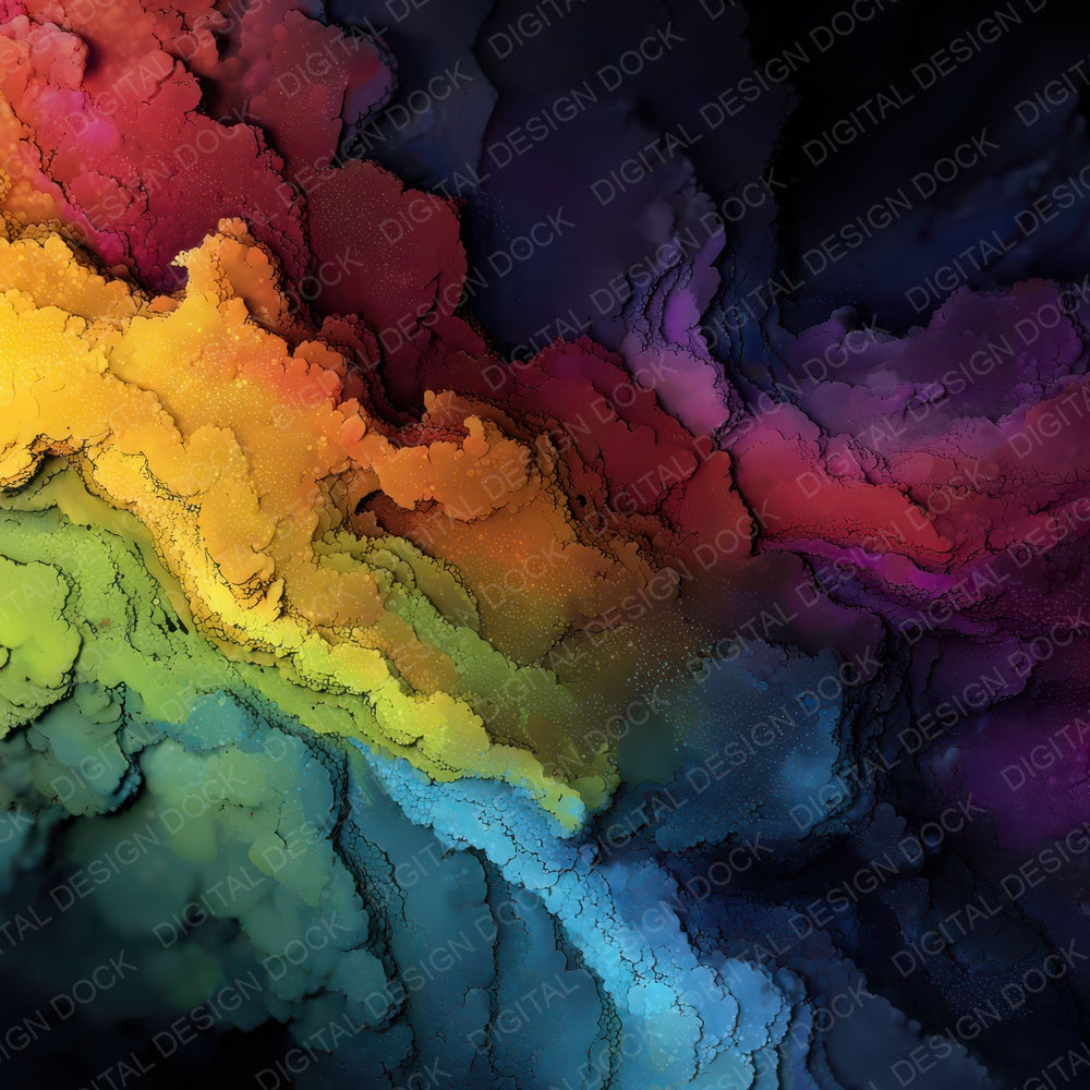 Rainbow Mineral Burst Digital Paper Pack (DDD003148)
