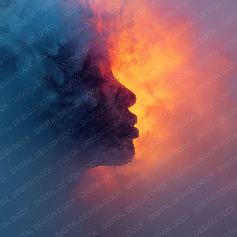 Rainbow Smoke Profile Digital Paper Pack (DDD003157)