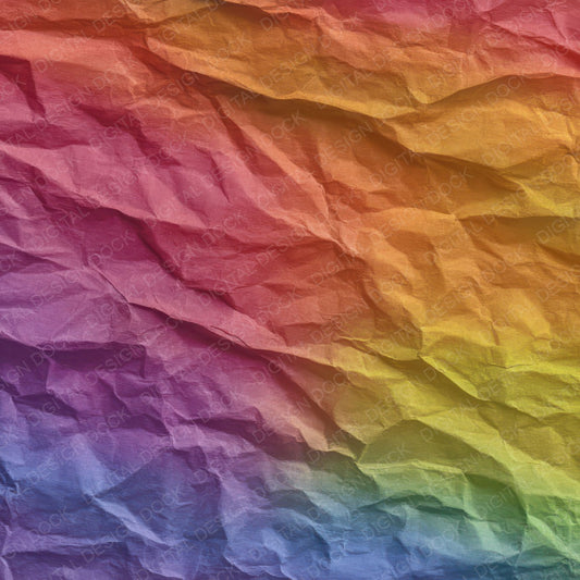 Rainbow Tissue Paper Digital Paper Pack (DDD008384)