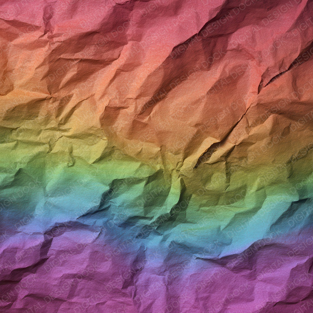 Rainbow Tissue Paper Digital Paper Pack (DDD008384)