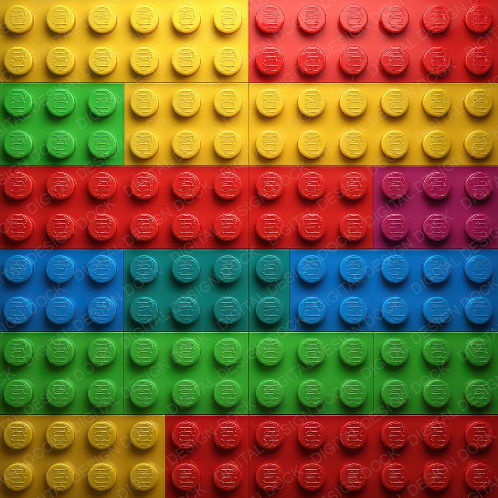 Rainbow Toy Bricks Digital Paper Pack (DDD008385)