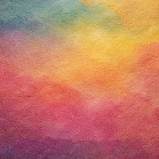 Rainbow Watercolour Wash Digital Paper Pack (DDD008366)