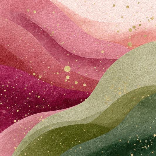 Raspberry Olive Fade Digital Paper Pack (DDD003164)