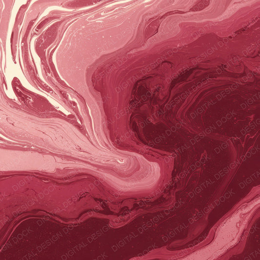 Red Ink Marbling Digital Paper Pack (DDD008514)