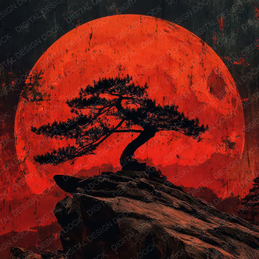 Redmoon Tree Cliff Digital Paper Pack (DDD003191)