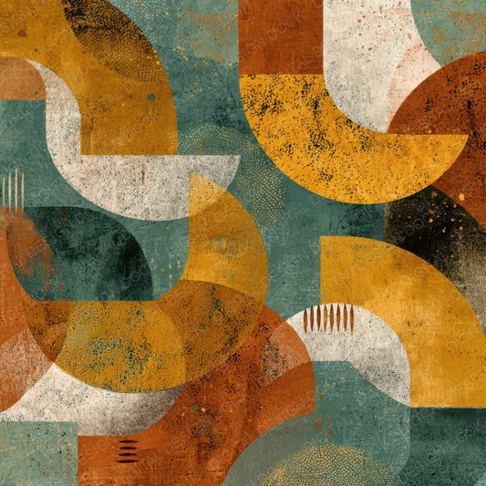 Retro Boomerang Pattern Digital Paper Pack (DDD008650)
