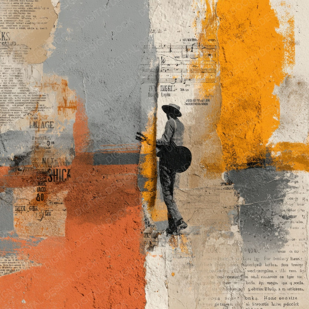 Retro Gig Layers Digital Paper Pack (DDD003211)