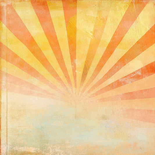 Retro Sunburst Glow Background Digital Paper Pack (DDD003221)