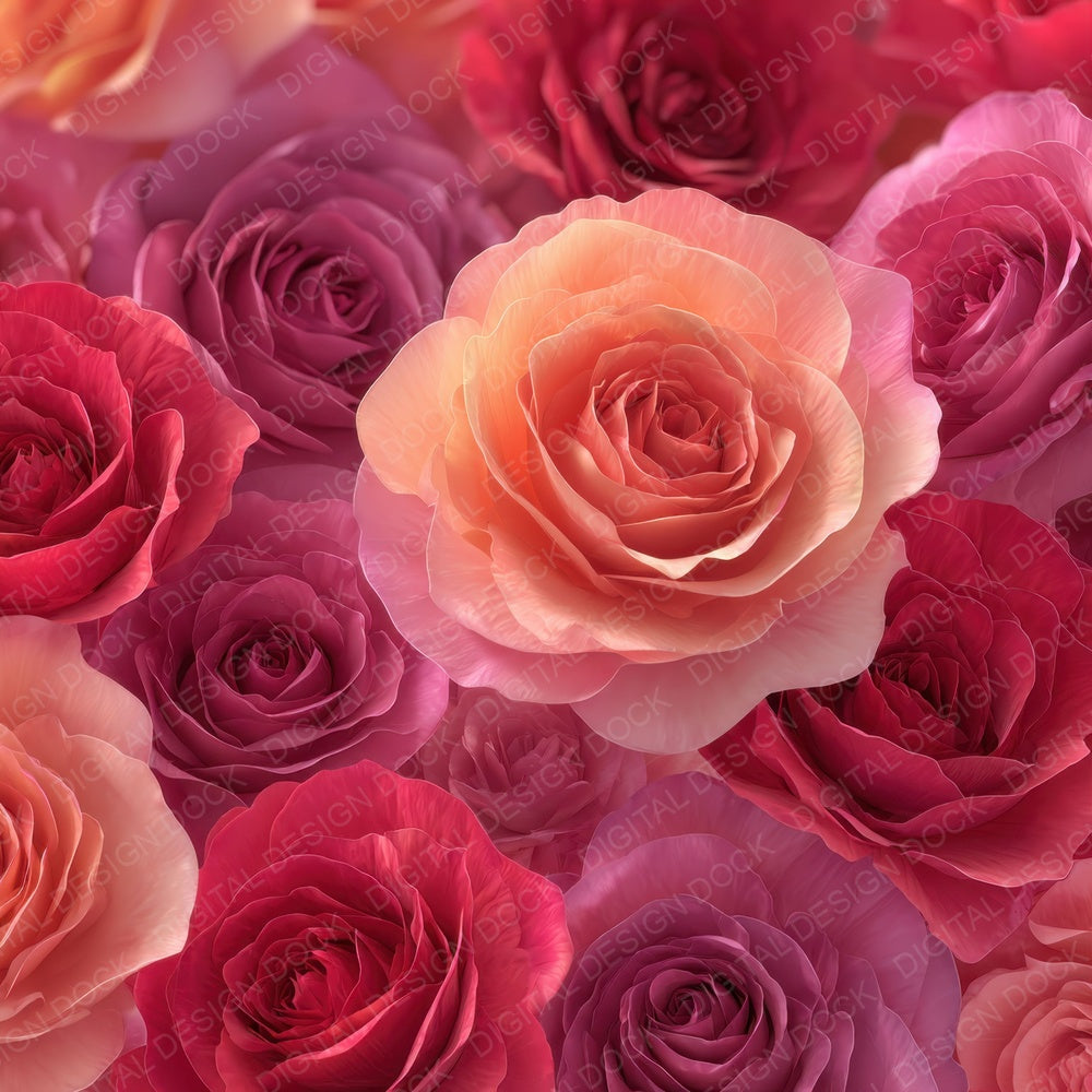 Rose Bloom Overhead Fill Digital Paper Pack (DDD003260)