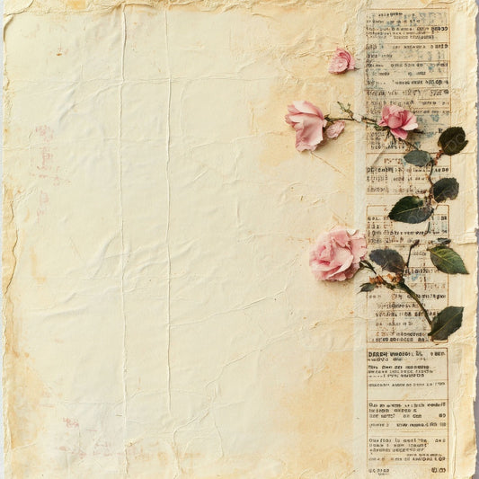 Rose Opera Ticket Strip Digital Paper Pack (DDD003273)