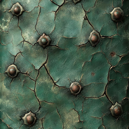 Rotting Leather Studs Background Digital Paper Pack (DDD003290)