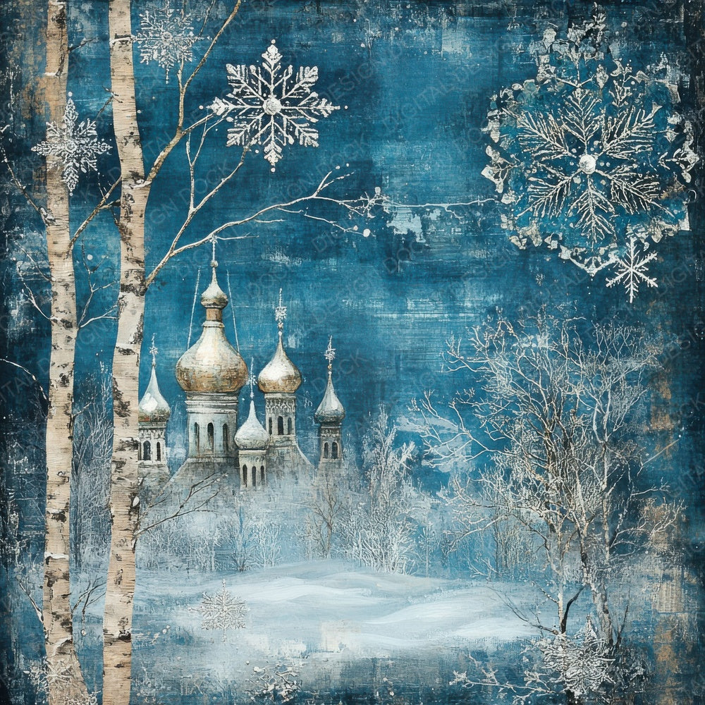 Russia Frost Digital Paper Pack (DDD003301)