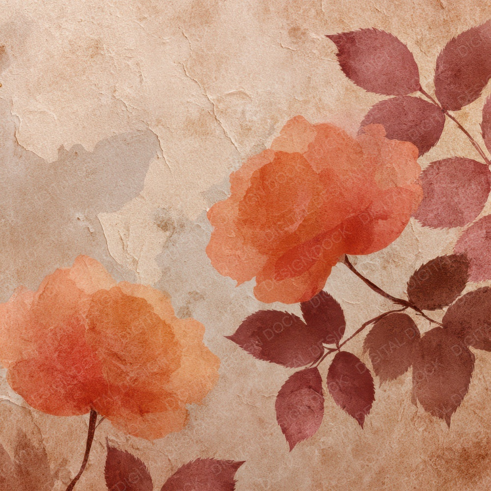 Rust Petal Wash Digital Paper Pack (DDD003310)