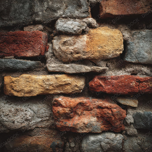 Rustic StoneBrick Wall Digital Paper Pack (DDD003327)