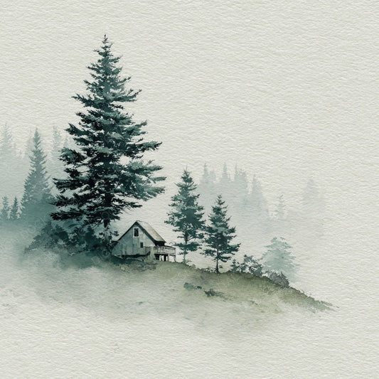 Sage Cabin LineArt Wash Digital Paper Pack (DDD003339)
