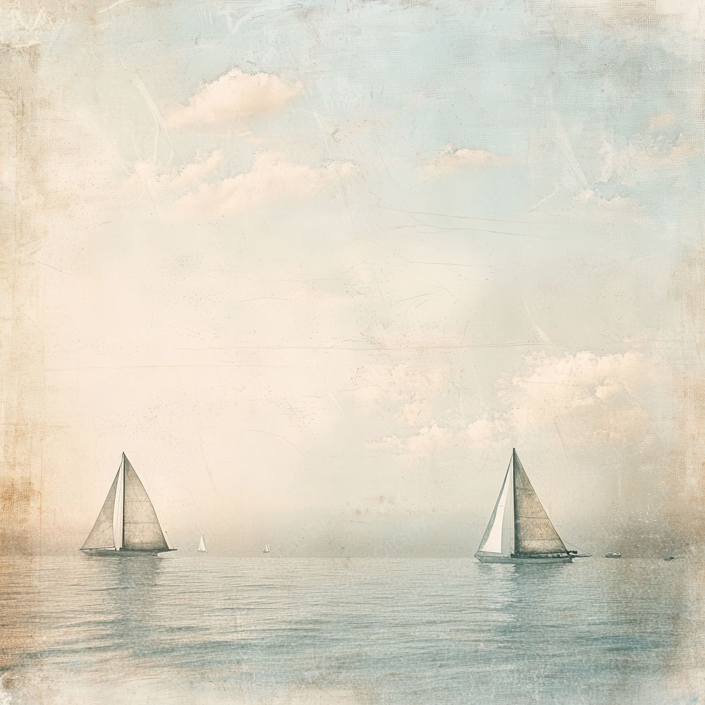 Sailboat Sky Shoreline Digital Paper Pack (DDD003360)