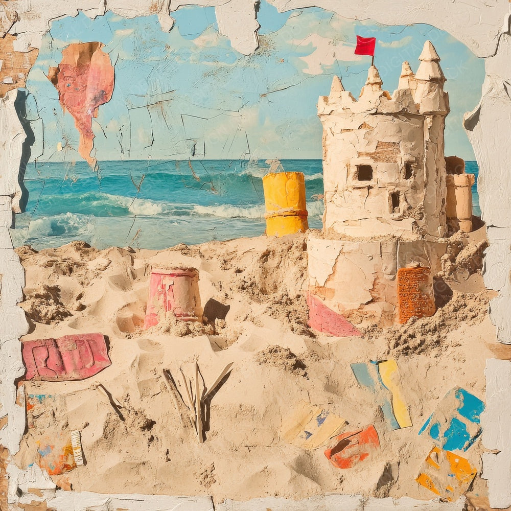 Sandcastle Toy Print Digital Paper Pack (DDD003380)