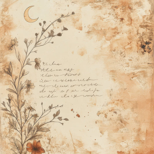 Sandstone Moon Script Digital Paper Pack (DDD003383)