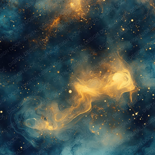 Sapphire Gold Constellation Digital Paper Pack (DDD003394)