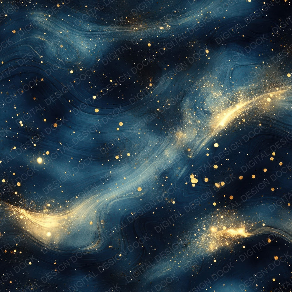 Sapphire Gold Constellation Digital Paper Pack (DDD003394)