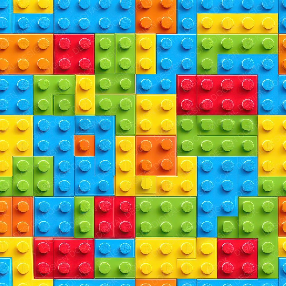 Seamless Lego Brick Wall Digital Paper Pack (DDD012334)