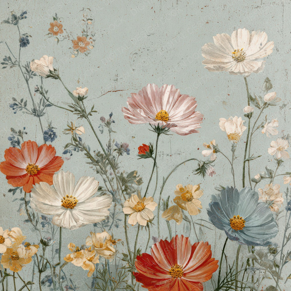 Seed Packet Wildflowers Digital Paper Pack (DDD008561)