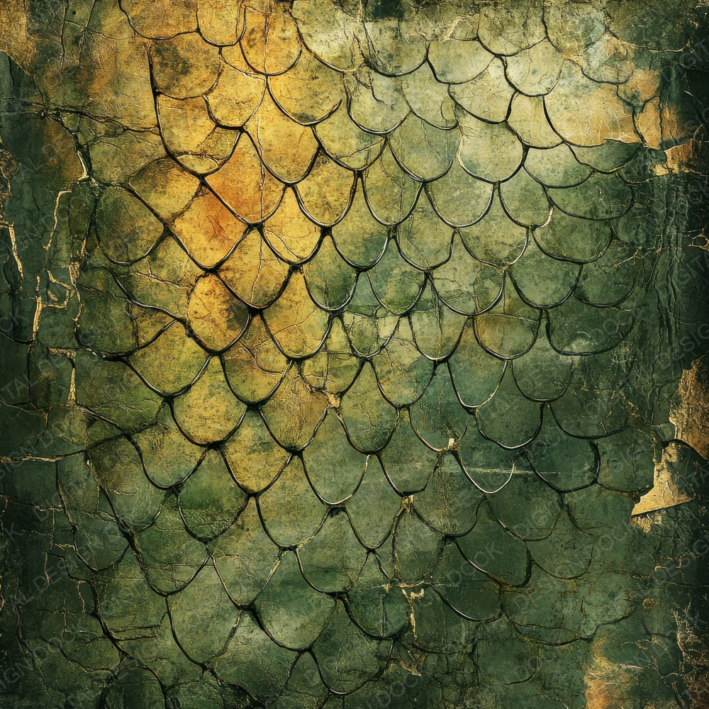 Serpent Moss Gold Digital Paper Pack (DDD003458)