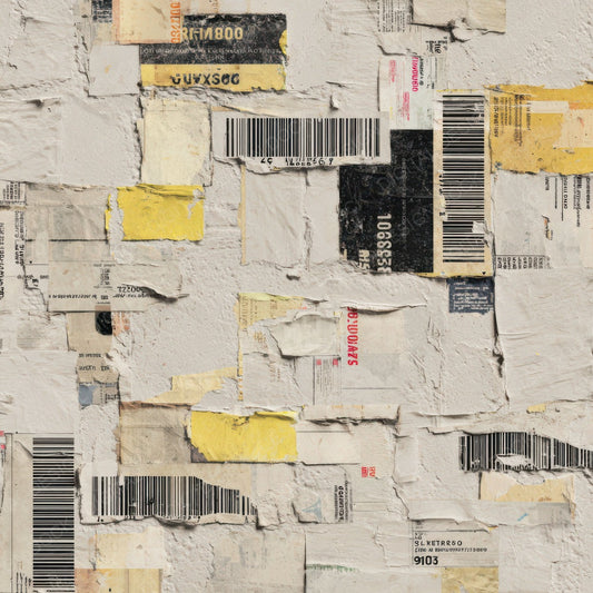 Shipping Label Collage Digital Paper Pack (DDD008323)