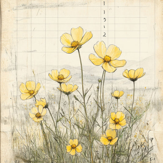 Sketch Buttercup Notepad Digital Paper Pack (DDD003517)