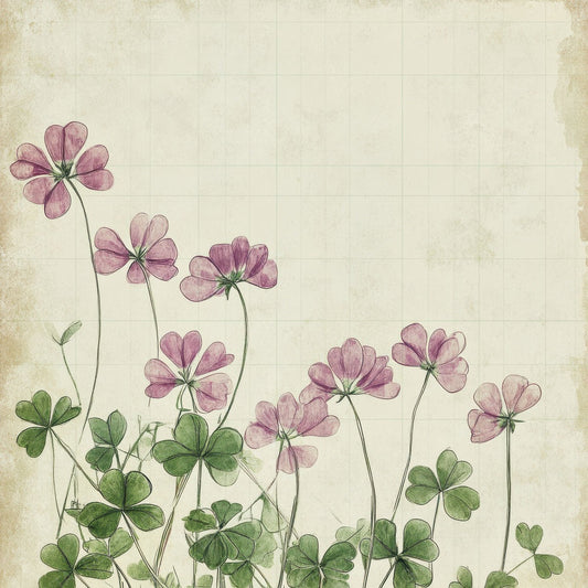 Sketch Clover Notepad Digital Paper Pack (DDD003533)