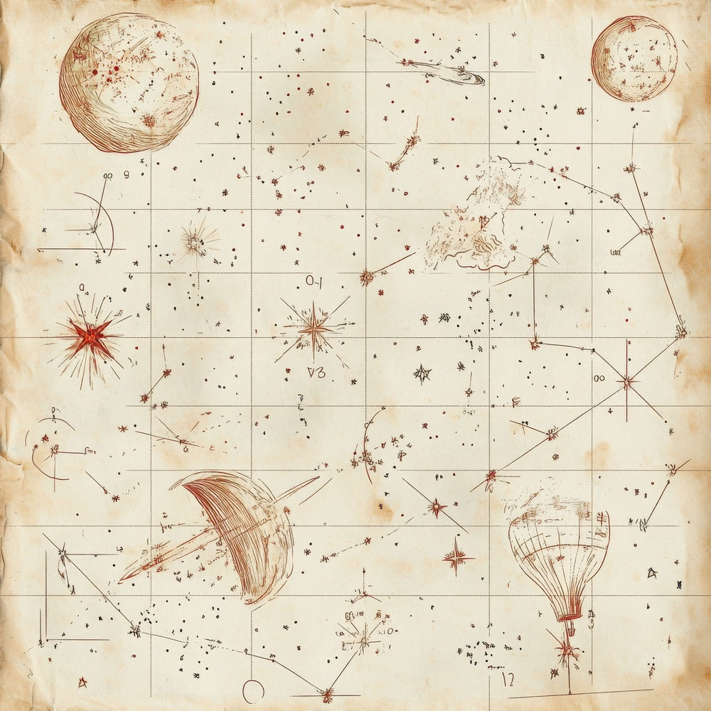 Sketch Constellation Notepad Digital Paper Pack (DDD003534)