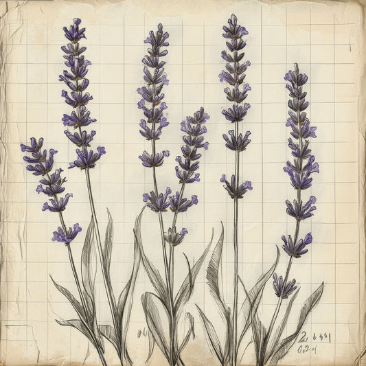 Sketch Lavender Notebook Digital Paper Pack (DDD003599)