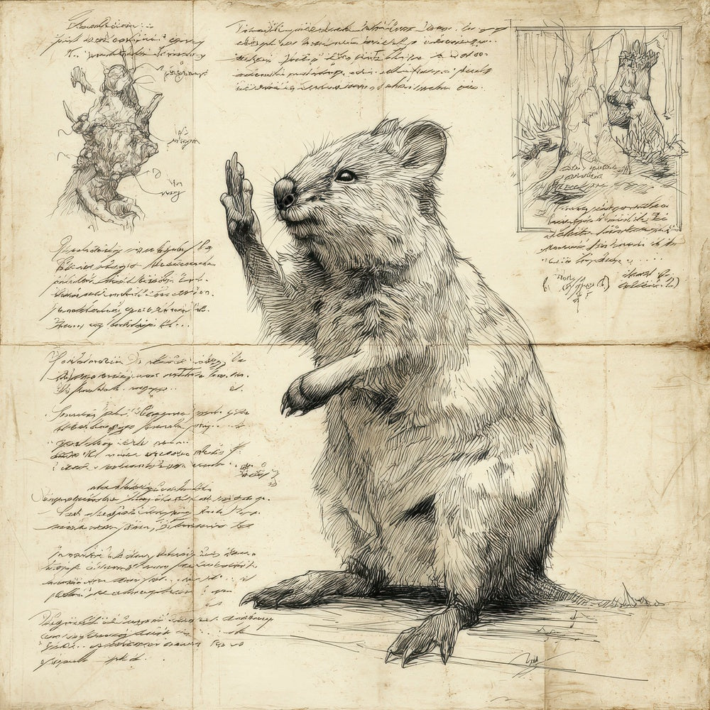Sketch Quokka Island Form Digital Paper Pack (DDD003650)
