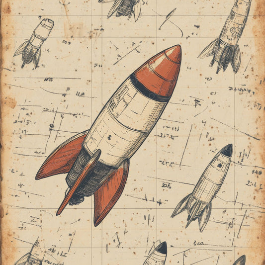 Sketch Rocket Notepad Digital Paper Pack (DDD003656)