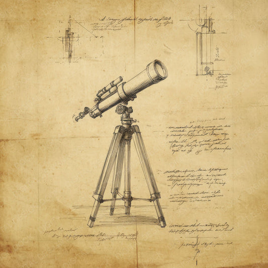 Sketch Telescope Tripod Digital Paper Pack (DDD003683)
