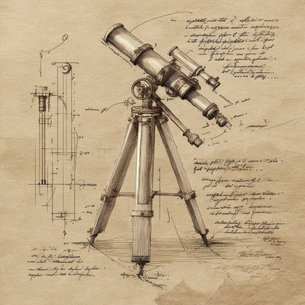 Sketch Telescope Tripod Digital Paper Pack (DDD003683)